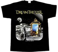 RUIBEITAO Dream Theater Awake Short - Short Sleeve Black T-Shirt Men Tops Tee Black S