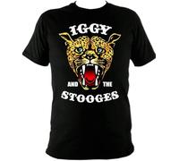 RUIBEITAO Iggy And The Stooges T Shirt Men Tops Tee Black S