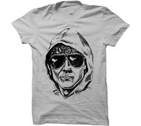 RUIBEITAO Unabomber Tshirt - Unabomber Manhunt Wanted Grey L