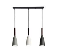 RUIBO Minimalista lampada a sospensione moderna, 3 teste con cavo regolabile LED lampada a sospensione a soffitto, per cucina, sala da pranzo, luci a sospensione, lampadina E27 non inclusa AC90-260V