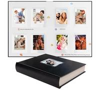 Ruibytree Album Fotografico Premium per Instax Mini, 128 Tasche, Nero