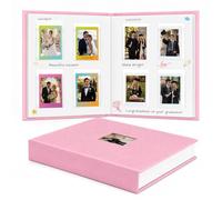 Ruibytree Album Fotografico Premium per Instax Mini, 128 Tasche, Rosa