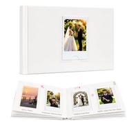 Ruibytree Album Fotografico Premium per Instax Mini, 64 Tasche, Bianco