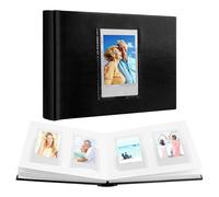 Ruibytree Album Fotografico Premium per Instax Mini, 64 Tasche, Nero