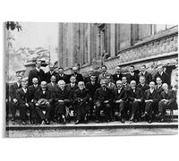 RuiChuangKeJi Stampa della parete 50x70 cm Senza Cornice Solvay Quantum Mechanics Physics Conference Albert Marie Curie Poster Modern Home Arredamento Camera Da Letto