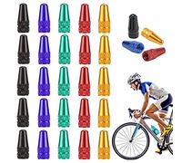 RuiChy 25 Pezzi Bicicletta Presta Cappucci delle Valvole, Multicolore Lega di Alluminio Anodizzato Tappi Valvola Ciclismo, Stile Francese Bici Tappi per Pneumatici Coperture Antipolvere Coprivalvole