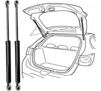 RUIDAM 2Pcs Ammortizzatori Cofano Posteriore Auto per Peugeot 5008 2009 2010 2011 2012 2013 2014 2015 2016, Molla Gas Pistoncini Portellone Bagagli Posteriori Auto Accessori Tuning