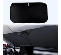 RUIDAM Parabrezza Auto Parasole per BYD YangWang U8 2023-2025, Parabrezza Pieghevole Parasole Anteriore Copertura Parabrezza Protezione UV e Calore Auto Interno,A/Black