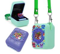 RuiDay Bitzee Custodia Protettiva in Silicone con Stampa Animalier 3D, Bitzee Cucciolo Digitale, Cover Protettivo Anti-Caduta con Cordino, Cover Protettiva Cucciolo Interattivo Lavabile (Verde)