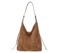 RuiDay Borsa a Spalla Donna in Suede Finto, Borsetta donna, Borsa hobo vintage, Borse a Mano Morbide per lavorare, fare scuola, viaggiare (Marrone)