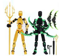 RuiDay Figura d'azione T13, Stampa 3D di Figure Mobili Multi-Snodate, Nova Action Figure T13, Lucky 13 Action Figure di Robot per Attività Complete Del Corpo, Set di Robot 13. (A+B)