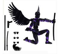 RuiDay T13 Action Figure, 2024 New Figura d'azione T13, Stampa 3D di Figure Mobili Multi-Snodate, Titan Lucky 13 Action Figura, Hiros 13 Toy Robot con le Ali, Regalo, Decoration
