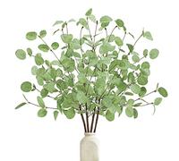 Ruidazon 4 steli di eucalipto artificiali, 66,8 cm, realistici al tatto, rami verdi alti per vaso, bouquet da sposa, centrotavola, composizioni floreali, casa, ufficio, decorazione primaverile
