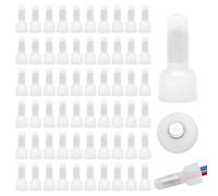 Ruidee 100 Pezzi Connettori a Estremità Chiusa in Nylon CE2 Gauge Terminale Chiuso per Elettronica, Auto, Scooter, Moto (CE2)