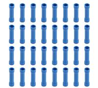 Ruidee 100 Pezzi Connettori di Testa Terminali Elettrici a Crimpare di Connettori Femmina e Maschio Terminali Elettrici a Vanga Isolati Connettori di Testa a Crimpare per Cavi da 0.5-6 mm² (PTG/Blue)
