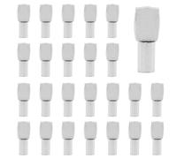 Ruidee 100 Pezzi Tasselli Metallici Reggi Mensola Pioli di supporto per mensola 5x19mm Perni di Supporto Piastra in Nichel Piatto Cucchiaio Stile Perni per Mensole per Armadi Librerie (PJ/5x19mm)