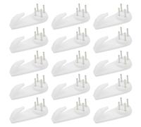 Ruidee 20 Pezzi Muro Gancio di Plastic Ganci 50mm Ganci per Appendi Quadri Appendiabiti Cornice Ganci Bianchi per Quadri Ganci per Chiodi Invisibili Ganci per Appendere Foto Specch(SLG/50MM)