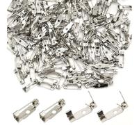 Ruidee 200 Pezzi Spille da Balia 15mm Spille Metalliche Spille per Artigianato Fai da Te piccole Spille per Button Spilles a Barra Per Artigianato abbigliamento Gioielli (DIY/15mm)
