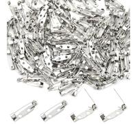 Ruidee 200 Pezzi Spille da Balia 20mm Spille Metalliche Spille per Artigianato Fai da Te piccole Spille per Button Spilles a Barra Per Artigianato abbigliamento Gioielli (DIY/20mm)