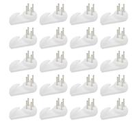 Ruidee 30 Pezzi Muro Gancio di Plastic Ganci 30mm Ganci per Appendi Quadri Appendiabiti Cornice Ganci da Parete Antitraccia Ganci per Chiodi Invisibili Ganci per Appendere Foto Specchi(SLG/30MM)