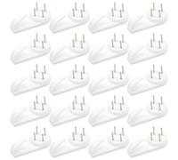 Ruidee 30 Pezzi Muro Gancio di Plastic Ganci 39mm Ganci per Appendi Quadri Appendiabiti Cornice Ganci da Parete Antitraccia Ganci per Chiodi Invisibili Ganci per Appendere Foto Specchi(SLG/39MM)