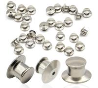 Ruidee 30 Pezzi Pin Back per Smalto Pins Backing Spilla Fibbia Chiusure a Farfalla con Spilla Spille Gioiello per Vestiti Perno di Bloccaggio Metallo Chiusura a Pernodi Ricambio (BJ-YZ/S)