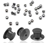 Ruidee 30 Pezzi Pin Back per Smalto Pins Backing Spilla Fibbia Chiusure a Farfalla con Spilla Spille Gioiello per Vestiti Perno di Bloccaggio Metallo Chiusura a Pernodi Ricambio (BJ-YZ/GB)
