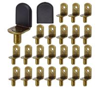 Ruidee 30 supporti per scaffali, a forma di L, in metallo, per armadio, libreria, supporto (bronzo)