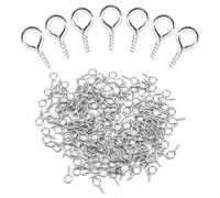 Ruidee 300 Pezzi Gancio a Vite con Occhiello 13.2x6.6mm Viti Occhiello Ganci Mini Vite Perno Occhio per Progetti Fai-da-te Artigianato (YJQ0)