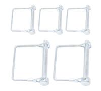 Ruidee 5 perni rettangolari 8 x 60 mm, perno di sicurezza in acciaio al carbonio, bullone di sicurezza per rimorchi agricoli, fattorie, giardino (FSX/8 x 60 mm)