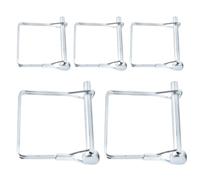 Ruidee 5 perni rettangolari da 6 x 70 mm, perno di bloccaggio in acciaio al carbonio, bullone di sicurezza, bullone di sicurezza, per rimorchi di fattoria, fattoria, giardino (FSX/6 x 70 mm)