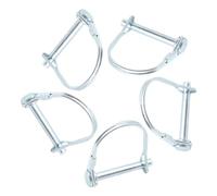 Ruidee 5 Pezzi Perno di Bloccaggio 6x45mm Heavy Duty Bloccaggio a Filo a Forma D Giunto di Sicurezza per Impieghi Perni di Blocco per Filo Pollice Perno di Accoppiamento di Sicurezza (DX/6x45mm)