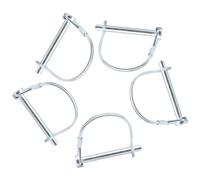 Ruidee 5 Pezzi Perno di Bloccaggio 6x55mm Heavy Duty Bloccaggio a Filo a Forma D Giunto di Sicurezza per Impieghi Perni di Blocco per Filo Pollice Perno di Accoppiamento di Sicurezza (DX/6x55mm)