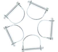 Ruidee 5 Pezzi Perno di Bloccaggio 8x60mm Heavy Duty Bloccaggio a Filo a Forma D Giunto di Sicurezza per Impieghi Perni di Blocco per Filo Pollice Perno di Accoppiamento di Sicurezza (DX/8x60mm)