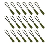 Ruidee 50 Pezzi Cerniera Tira Zip Estensione Cerniera Tag Zipper Puller Sostituzione Tiralampo in Nylon Fascino Tirazip per Zaini,Giacche (LLS/Military Green)