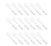 Ruidee 50 Pezzi Cerniera Tira Zip Estensione Cerniera Tag Zipper Puller Sostituzione Tiralampo in Nylon Fascino Tirazip per Zaini,Giacche (LLS/White)
