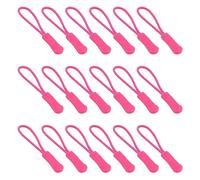 Ruidee 50 Pezzi Cerniera Tira Zip Estensione Cerniera Tag Zipper Puller Sostituzione Tiralampo in Nylon Fascino Tirazip per Zaini,Giacche (LLS/Dark Pink)