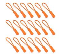 Ruidee 50 Pezzi Cerniera Tira Zip Estensione Cerniera Tag Zipper Puller Sostituzione Tiralampo in Nylon Fascino Tirazip per Zaini,Giacche (LLS/Orange)