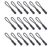 Ruidee 50 Pezzi Cerniera Tira Zip Estensione Cerniera Tag Zipper Puller Sostituzione Tiralampo in Nylon Fascino Tirazip per Zaini,Giacche (LLS/Dark Gray)