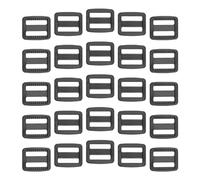 Ruidee 50 Pezzi Fibbie Passanti in Plastica 15MM Doppia Entrata Fibbia a Scelta Chiusura Fibbie per Borse Fibbia a Scatto a Scorrimento Laterale per Zaino Fibbia da Cintura (RK/15mm)