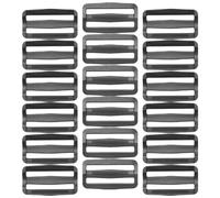 Ruidee 50 Pezzi Fibbie Passanti in Plastica 50MM Doppia Entrata Fibbia a Scelta Chiusura Fibbie per Borse Fibbia a Scatto a Scorrimento Laterale per Zaino Fibbia da Cintura (RK/50mm)