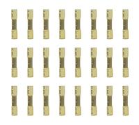 Ruidee 50 Pezzi Terminali Elettrici a Crimpare Termorestringenti Isolati Impermeabili per Cavi 12-10 AWG, Giallo