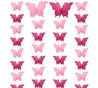 Ruidee Ghirlanda di carta a forma di farfalla, 4 pezzi, da appendere, con fiori e farfalle, decorazione da appendere per Halloween, feste di compleanno, baby shower, matrimoni, vetrine, decorazione