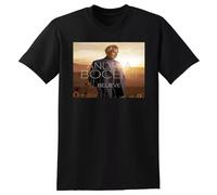 RUIdrSEDFG Andrea Bocelli T Shirt Believe Vinyl CD Cover Black XL