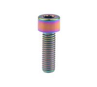 Ruifu M8 Titanium Gr5 Allen Socket cap Bolt Vite DIN912 per Moto Bicicletta 20 25 30 35 40 45 50 60 70 mm, Arcobaleno, M8x25mm