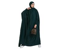 RUIG Abito da Donna Preghiera Musulmana Abaya Islamico Maxi Caftano Africano Turchia Islam Dubai Abito a Figura Intera con Hijab