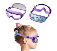 RUIGAO Occhialini da nuoto per bambini dai 4 ai 12 anni, non si aggrovigliano, maschera da nuoto per bambini, con cinghia elastica e fascia morbida (1 pezzo, unicorno viola)