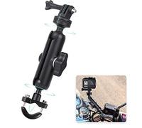 RUIGPRO Supporto a 360° per moto e bici, staffa di montaggio per manubrio 1/4 in metallo per GoPro Hero10/9/8/7/6/5/4 Action Camera Accessori (Cool Ballhead Arm Super Clamp Mount Multi)