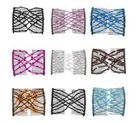 Ruihfas 9 pettini elastici magici per capelli, per donne, senza pieghe, accessori vintage per chignon, ricci spessi, ondulati, coda di cavallo