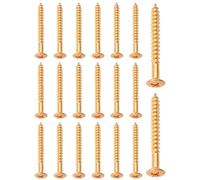 RuiJOTWAT 20X viti di montaggio cromate per piastra del manico della chitarra per chitarre Fender Strat Tele American Standard/Deluxe Gold